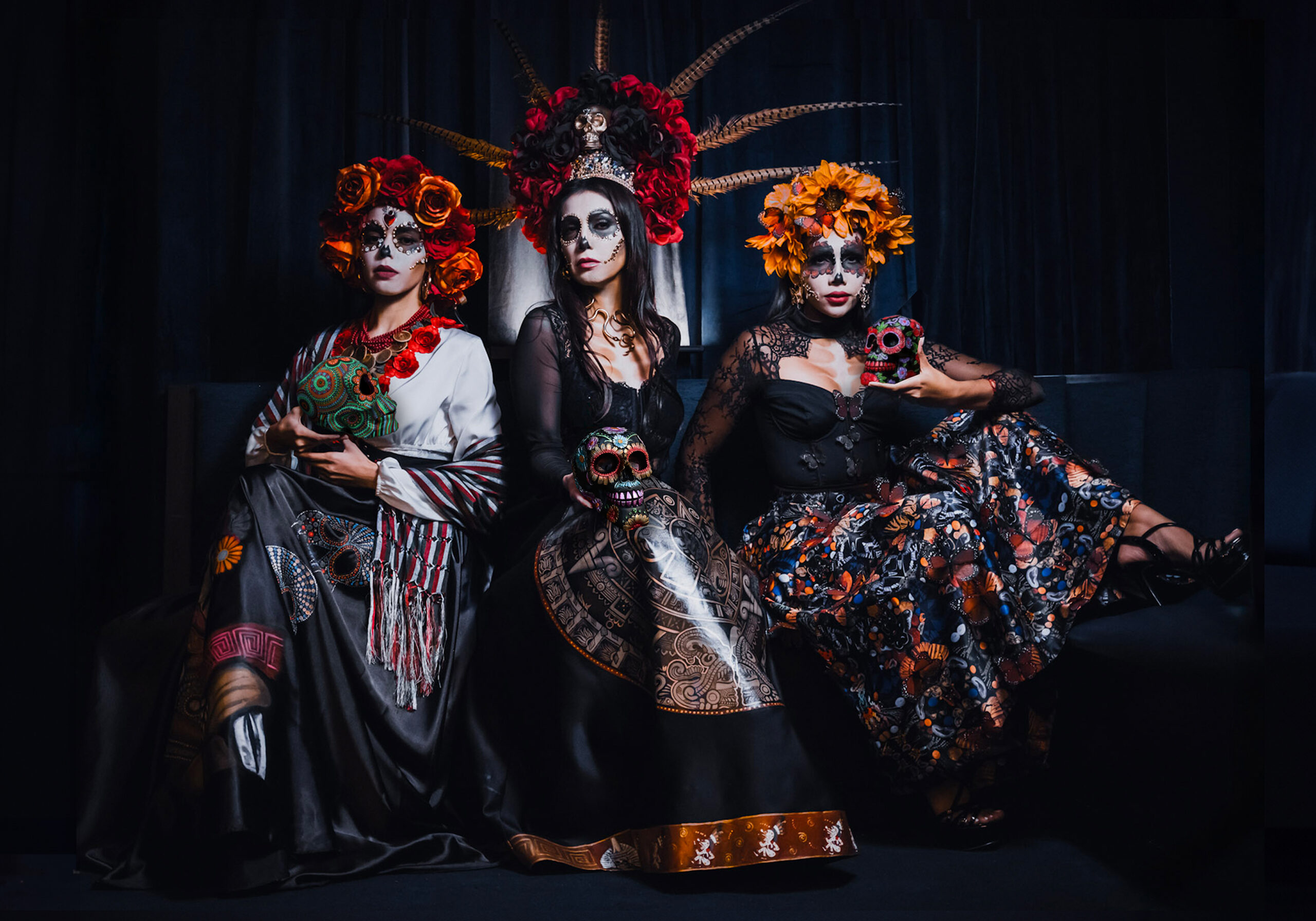 iLaCatrina offers a range of services that bring Mexican cultural heritage to life through dynamic visual storytelling. From captivating runway presentations and impactful talks to vibrant open‑space activations and culturally rich editorial campaigns, our work is crafted to inspire, educate, and unite diverse audiences. Whether it’s a Catrina elegantly walking down a runway, an immersive public installation, an enriching lecture, or a striking editorial shoot, each experience reflects our dedication to honoring tradition, preserving memory, and celebrating identity through art and fashion.