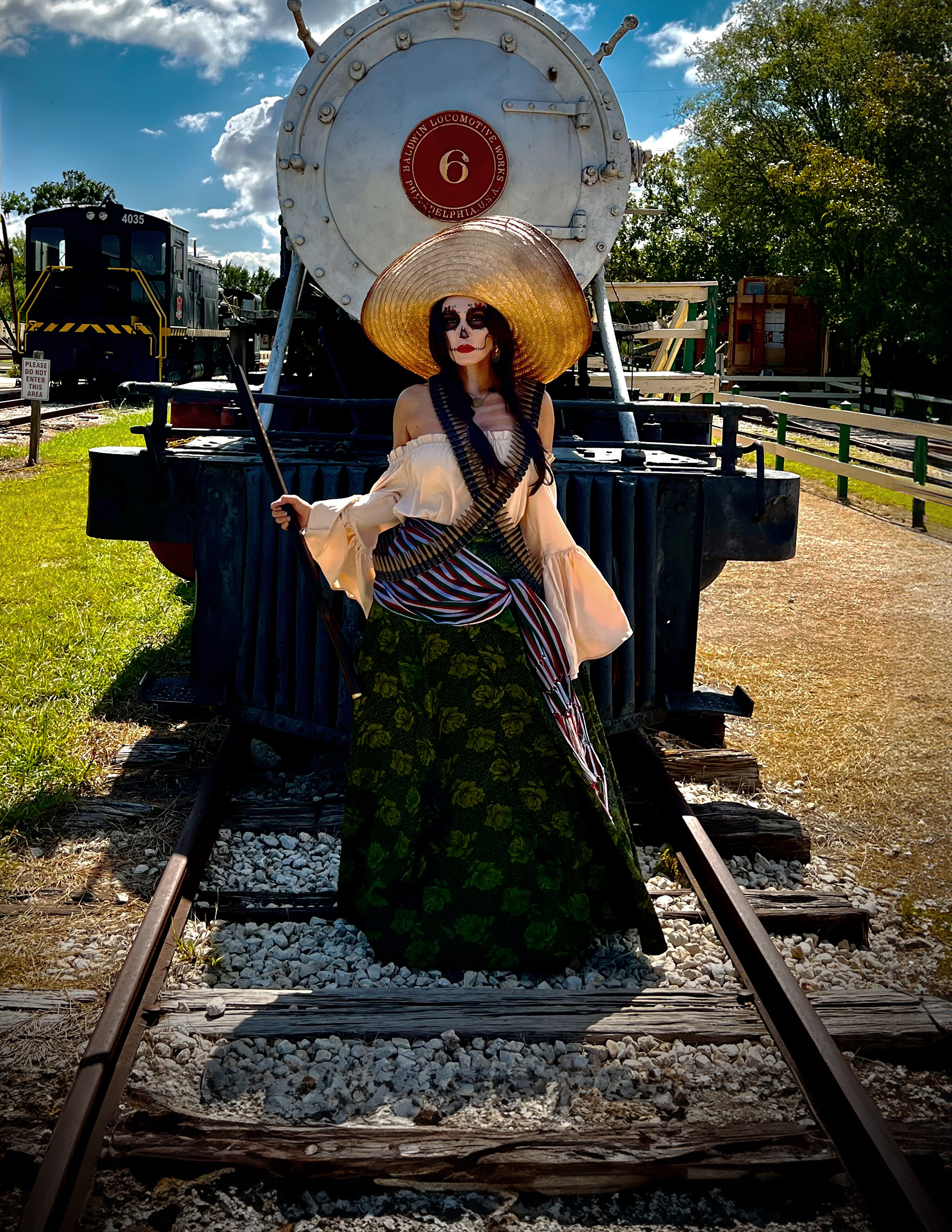 This Catrina honors the legacy of Adela Velarde and the thousands of women who helped shape the course of Mexican history. Her name carries the spirit of strength and devotion, forever linked to a movement that ushered in a new era for Mexico—alongside revolutionary leaders such as Pascual Orozco, Pancho Villa, Alvaro Obregón, and Emiliano Zapata.