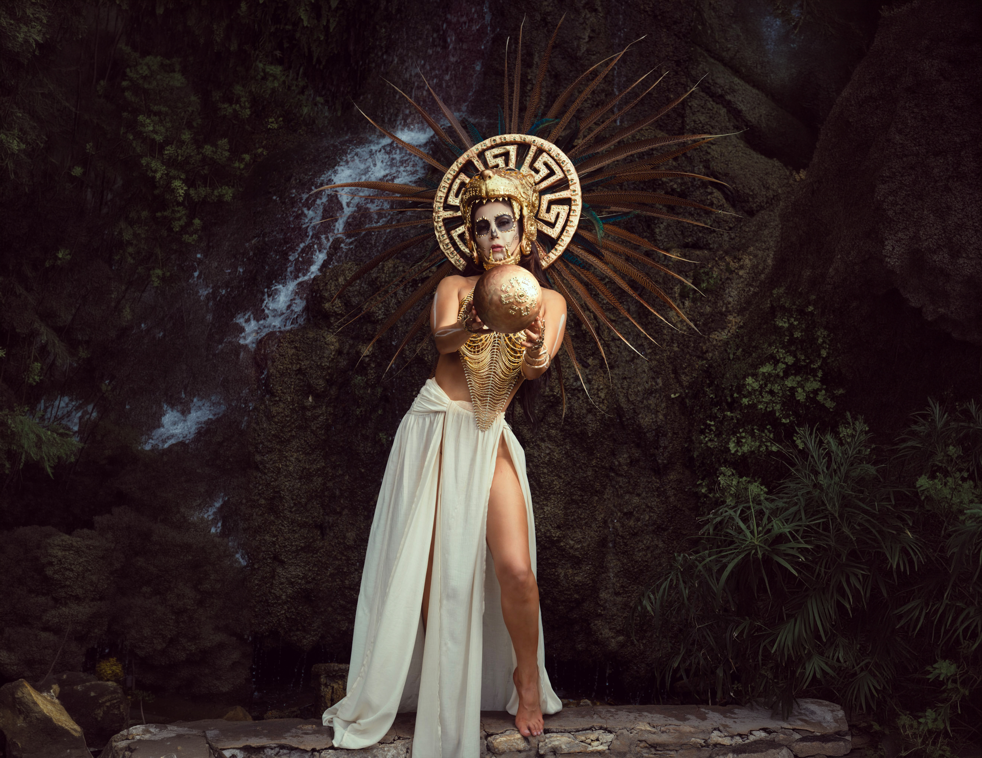 Catrina Ocelotl honors the warrior spirit of the jaguar, one of Mexicoโs most enduring ancestral symbols and a sacred figure in Mexica culture. Inspired by the elite Jaguar Warriors and the ceremonial traditions of competition in ancient Mesoamerica, this icon celebrates strength, courage, agility, and resilience across generations. Bridging ancestral symbolism with contemporary cultural storytelling, Catrina Ocelotl reimagines the spirit of the ocelotl through a tribute to unity, movement, and Mexicoโs living heritage.