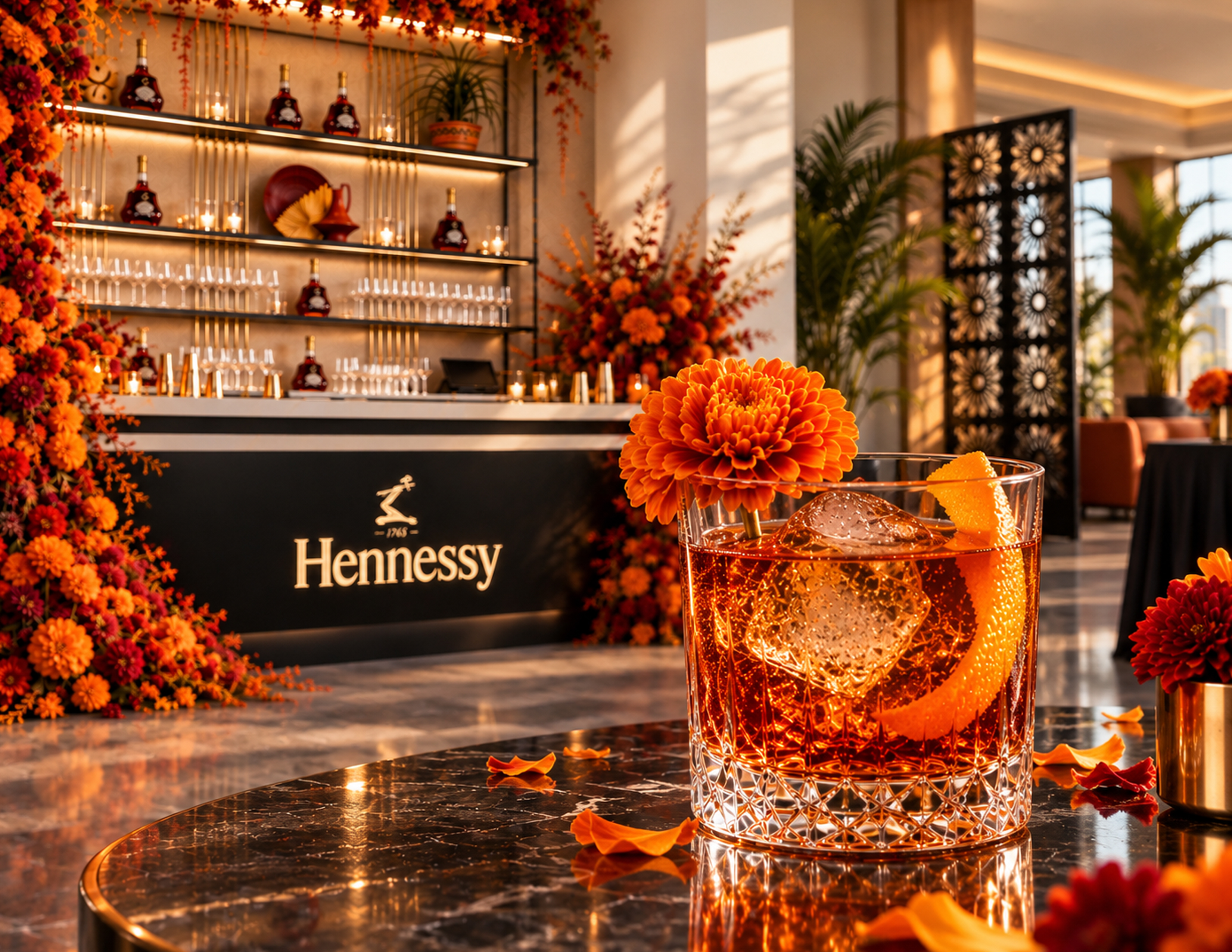 Enjoy a selection of curated handcrafted cocktails by Hennessy created to complement the evening, with signature flavors and elevated presentation available for purchase throughout the experience.